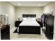 Finished basement bedroom featuring modern decor and comfortable furnishings at 9030 Brockham Way, Johns Creek, GA 30022