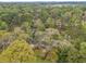 Aerial view showcases the lush, mature trees and outdoor entertaining areas at 2999 San Juan Dr, Decatur, GA 30032