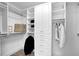 Walk-in closet with custom shelving at 241 Orchards Cir, Woodstock, GA 30188