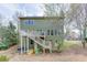 Two story home showcasing deck access to backyard and lush greenery at 3743 Southland Dr, Buford, GA 30519