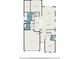 This floor plan shows the layout of the ground floor of the home at 345 Caledonia Ct, Peachtree City, GA 30269