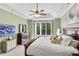 Bright main bedroom with large windows, plush carpet, and neutral decor at 611 Vinings Estates Se Dr, Smyrna, GA 30126