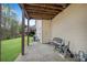 Covered patio area great for outdoor living and entertaining at 611 Vinings Estates Se Dr, Smyrna, GA 30126