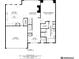 Floorplan of second floor with kitchen, living room, main bedroom, bathroom, laundry and garage at 611 Vinings Estates Se Dr, Smyrna, GA 30126
