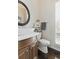 Stylish bathroom featuring a vessel sink, custom vanity, and modern fixtures at 9044 Riverbend Manor, Alpharetta, GA 30022