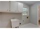 Laundry room with white cabinets, sink, and window for natural light at 1840 Linwood Ave, Atlanta, GA 30344
