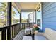 Cozy balcony with chairs overlooking neighborhood at 2225 Nena Way, Tucker, GA 30084