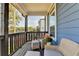 Inviting front porch with cozy seating and a view of the neighborhood at 2225 Nena Way, Tucker, GA 30084