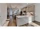 Contemporary kitchen with stainless steel appliances and a large kitchen island with seating at 2225 Nena Way, Tucker, GA 30084