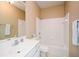 Neutral bathroom with combination tub/shower at 2368 Barrett Cottage # 17, Marietta, GA 30066