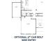 Floor plan of the first story showing garage addition at 3292 Lions Ruby Ln, Atlanta, GA 30349