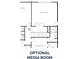 Floor plan of the second story with media room addition at 3292 Lions Ruby Ln, Atlanta, GA 30349