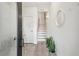 Entryway with modern decor, wood floors, staircase, and bright lighting at 728 Oakview Rd, Decatur, GA 30030