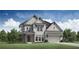 Beautiful two-story home with a manicured lawn, detailed trim and a two car garage at 6470 Pond View Dr, Cumming, GA 30028