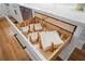 Custom kitchen drawer with plate organizers, offering efficient and stylish storage at 9985 High Falls Pointe, Johns Creek, GA 30022