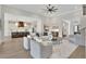 Open-concept living area that connects to a gourmet kitchen; beautiful and functional space at 103 Candler Loop, Acworth, GA 30101