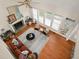 Bright and spacious living room with fireplace, hardwood floors and large windows at 1363 Brentwood Ln, Marietta, GA 30062