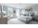 Calm bedroom featuring two large windows, neutral paint, with stylish furniture and décor at 4210 Provenance Trl, Cumming, GA 30028