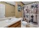 Cozy bathroom featuring neutral wall color and vanity with cultured marble top at 524 Lambeth Dr, Hiram, GA 30141