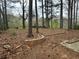 Spacious backyard bordered by mature trees, offering privacy and natural beauty, ideal for outdoor activities at 3025 Mckenzie Rd, Atlanta, GA 30344