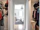 View of a bedroom through a doorway, with closet space on either side at 88 Peachtree Memorial Nw Dr # 88, Atlanta, GA 30309
