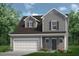 Charming two-story home with gray siding, dormer windows, and an attached one car garage at 27 Kensington St, Kingston, GA 30145