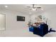 Finished basement with comfortable furniture, a media center, and ample room for entertaining at 931 Fairfield Dr, Marietta, GA 30068