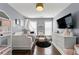 Charming bedroom featuring a bed, dresser, and stylish black rug at 4852 Merriman Se Walk # 23, Atlanta, GA 30339
