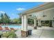 Covered outdoor seating area next to the community pool, perfect for relaxing with shade at 4852 Merriman Se Walk # 23, Atlanta, GA 30339