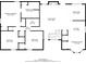 Detailed floor plan showcasing the layout of the home, including room dimensions and spatial relationships at 895 Tyrell Dr, Austell, GA 30106