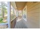 Covered porch extending along the side of the house at 2619 Del Ridge Dr, Douglasville, GA 30135
