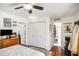 Bedroom with hardwood floors, closet, and ensuite bathroom offers comfort and convenience at 323 Fayetteville Rd, Decatur, GA 30030