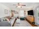 Comfortable living room with neutral colors, textured rug, and modern decor at 323 Fayetteville Rd, Decatur, GA 30030