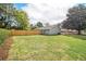 Well-maintained, the large yard with its new wooden fence is ideal for pets, gardening, or outdoor relaxation at 1857 Taffeta Trl, Lithonia, GA 30058