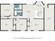 Layout of floor plan dimensions at 1857 Taffeta Trl, Lithonia, GA 30058