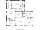 Layout of the first floor including primary bedroom, kitchen, living room and bedrooms at 717 Chamberlain Sw Cir, Marietta, GA 30008