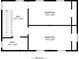 Second floor layout featuring two bedrooms, bathroom and hallway at 717 Chamberlain Sw Cir, Marietta, GA 30008