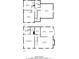 Two-story floorplan showcasing room dimensions and layout for a comprehensive understanding of the home's structure at 116 Shefield Pl, Douglasville, GA 30134