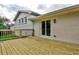 Inviting wooden deck featuring exterior access through sliding glass doors at 1741 Hasty Rd, Marietta, GA 30062