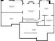 Basement floor plan that includes an exercise room, rec room, bedroom, and storage spaces at 20 Rivercreek Xing, Kingston, GA 30145