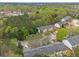 Aerial view of townhomes nestled amongst lush greenery with convenient parking at 3355 Waldrop Trl, Decatur, GA 30034