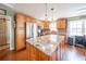 Beautiful kitchen featuring granite countertops, stainless steel appliances, and ample storage, ideal for cooking at 5 Colonial Club Se Dr, Acworth, GA 30102