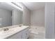 Bathroom with dual sinks and a tub is designed for convenience at 3094 Calumet Nw Cir, Kennesaw, GA 30152