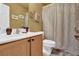 Bathroom featuring a vanity, neutral color scheme, and shower with curtain at 4005 Saddlebrook Creek Dr, Marietta, GA 30060
