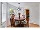 Breakfast nook featuring a round table, four chairs, and a window with blinds at 105 Ruff Harris Dr, Dallas, GA 30157