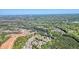 Aerial view of a community with a lake and lush greenery at 302 Grant Ct, Canton, GA 30114