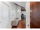 Apartment entry showcasing hardwood floors and an inviting foyer area at 400 W West Peachtree Nw St, Atlanta, GA 30308