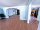 Spacious living room with hardwood floors that opens up to the kitchen area at 2919 Manitoba Ln, Marietta, GA 30062