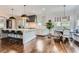 Beautiful kitchen with island seating, breakfast nook and stainless steel appliances at 555 E Wesley Ne Rd, Atlanta, GA 30305