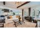 Spacious living room with an open floor plan, modern decor, and access to outdoor seating at 555 E Wesley Ne Rd, Atlanta, GA 30305